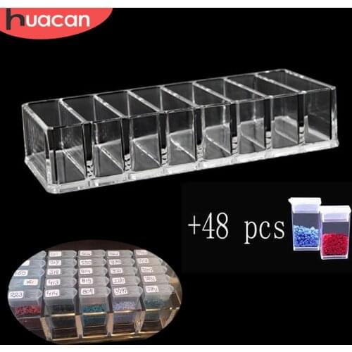 HUACAN Diamond Embroidery Storage Box Diamond Painting Tool Rhinestone Stone Storage Diamond Painting Accessories