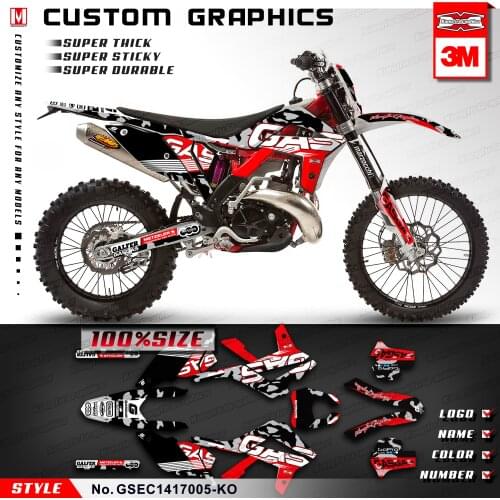 KUNGFU GRAPHICS Custom Sticker Kit for Gas Gas EC 125 200 250 300 450 EC125 EC200 EC250 EC300 EC450 2014 2015 to 2017