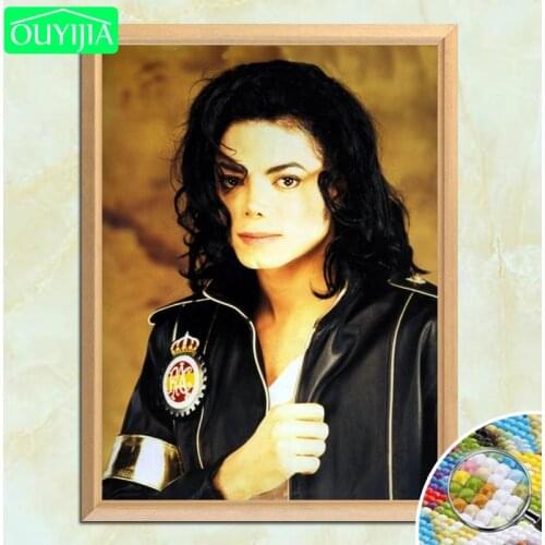 MJ Army Style Michael Jackson Portrait 5D DIY Diamond Painting Full Square Diamond Embroidery Sale Painting Rhinestone Mosaic