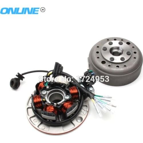 Magneto Stator Rotor Kit with Light FIT Chinese YX YINXIANG 140cc Horizontal Engine Dirt Pit Bike spare Parts