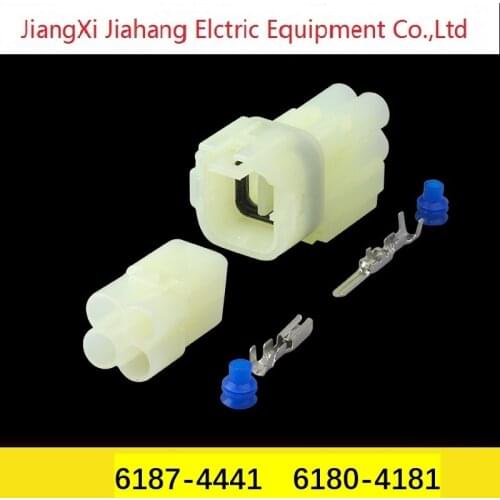 6187-4441 6180-4181 Freeshipping 200sets DJ7045F-2.2-11/21 4Pin AMP Car Electrical Wire Connectors for VW,BMW,Audi,Toyota,NISSAN