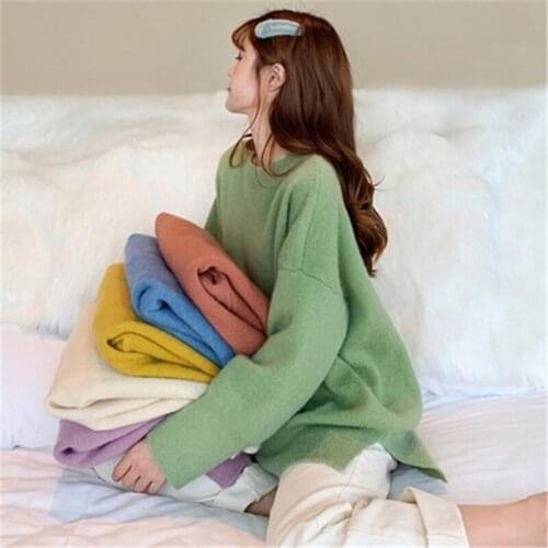 Korean Fashion style autumn and winter new 2019 Female Winter Casual Jumper sweater women PZ2386