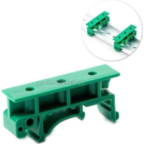 PCB 35mm DIN Rail Mounting Adapter Circuit Board Bracket Holder Carrier Clips R24 Whosale&DropShip