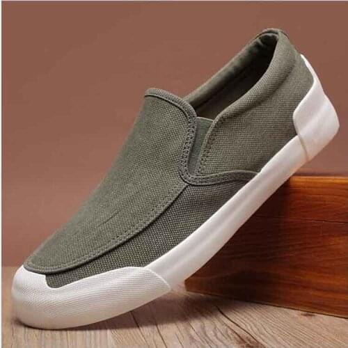 2020 New Men Casual Shoes Mens Canvas Shoes For Men Shoes Men Fashion Flats Brand Fashion Mens Driving Shoes
