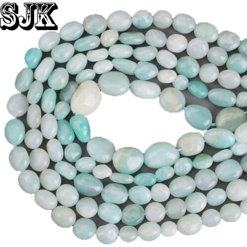 Natural Stone Lrregular Amazonite Gravel Beads 4-6mm 8-10mm DIY Necklace Earring For Jewelry Making Accessories