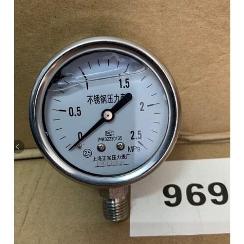 ALL Stainless steel YN60BF 2.5" M14*1.5 or 1/4"BSP thread 60mm Shock- proof oil - filled pressure gauge ,lower mount manometer