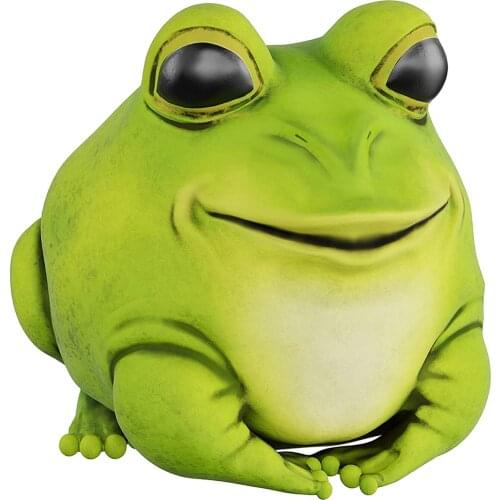 Novelty Garden Statue Decoration Frog Resin Statue Resin Animal Figurines Sculpture , Used for Outdoor Lawn Decoration