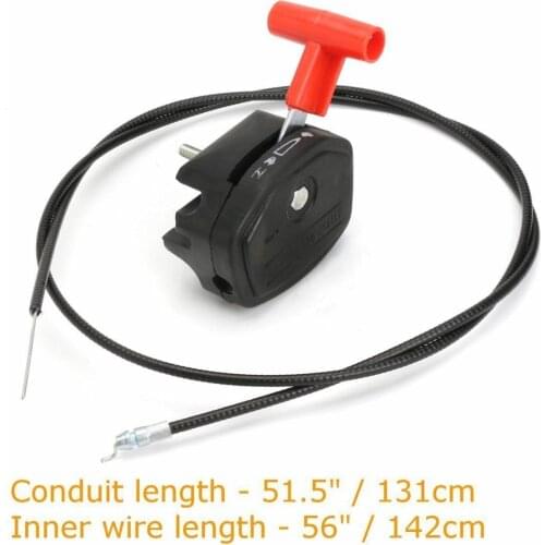 New Universal 56inch Lawn Mower Throttle Cable Switch Lever Control Handle Kit For Lawnmower