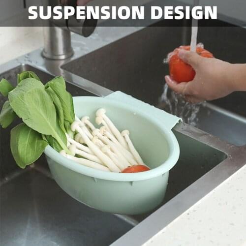 Plastic Fruit Vegetable Storage Basket Drain Rack Kitchen Sink Organizer Soap Sponge Holder Food Waste Drain