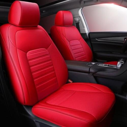 Custom cowhide car seat cover for Honda VEZEL Accord FIT CITY CR-V XR-V Odyssey Element Pilot 2016~2011 accessories car styling