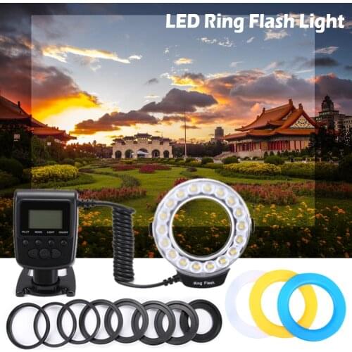 Portable Circular Flashlight Filling Lamp Digital Single Lens Camera Macro Flashing Lamp LED Ring Photography Light Equipment