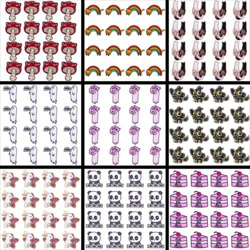 Prajna 10PCS Animals Embroideried Patches For Clothing Stickers Iron On Patches On Clothes Cartoon Patches For Clothing Applique