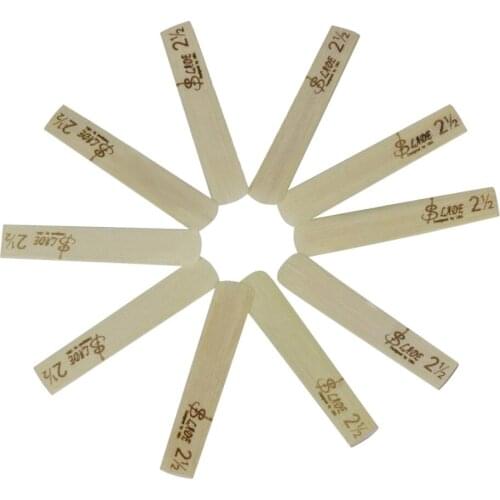 Practical 10Pcs 2 1/2 Bb Clarinet Reeds Woodwind Accessory for Clarinetist