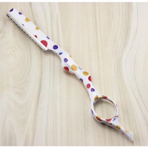 Professional 2 in 1 scissors Water Paint hair scissors thinning shears cutting scissor barber hairdressing scissors Free shiping