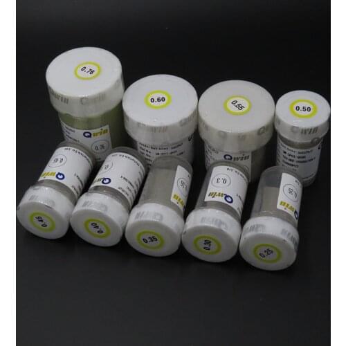 Qwin 9pcs/lot 250K 0.25/0.3/0.35/0.4/0.45/0.5/0.55/0.6/0.76mm BGA Reballing Solder Balls Leaded Free shippingB Chip set Chip