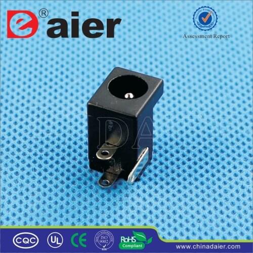 Daier Black Plastic 2.1mm/2.5mm DC-005 2.1 x 5.5 mm DC Power Jack Socket/Electrical Plug/DC Jack/Jack