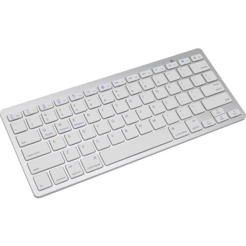 Silver Ultra-slim Wireless Bluetooth Keyboard For Air for ipad Mini for Mac Lpatop Tablet