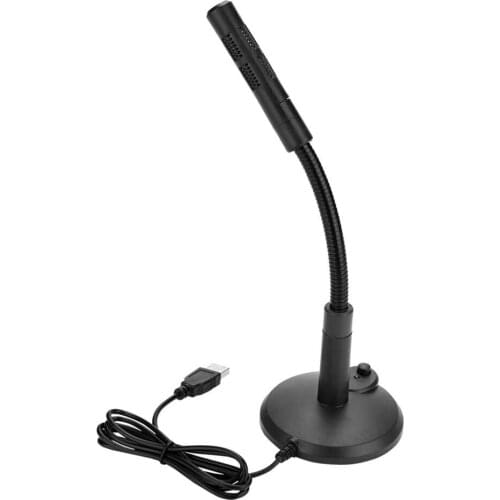 USB Microphone for PC,360° Omnidirectional Condenser Anti-noise Plug Play Computer Microphone for Recording, Online Chatting