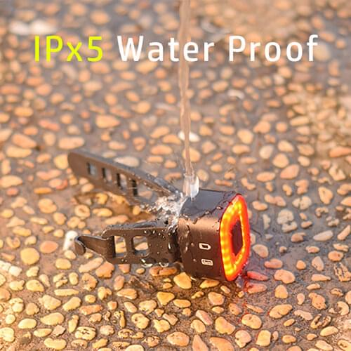ENFITNIX Cubelite waterproof smart tail Bike Rear Light Auto Start/Stop Brake Sensing LED With Saddle And Seatpost light CNC