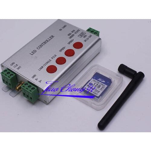 WIFI LED APP Pixel SD Card Controller DMX 512 APA102 WS2812B WS2811 WS2801 Strip