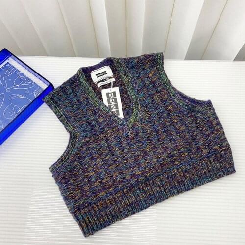 2021 New Autumn Fashion Female Vest Loose High Quality Women Waistvest Print Casual Elegant Cotton Ladies Gilet T520