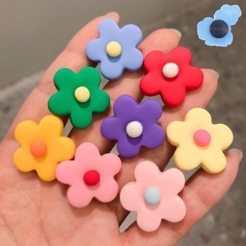 1pcs Resin Flowers Children Shoes Accessories Garden Shoe Decorations Fit Adult Backpack Croc Jibz Charm X-mas Present