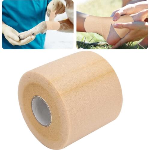 1pcs Self Adhesive Elastic Wound Tape Hypoallergenic Wrap Muscle Bandage Injure Support Pet Band Belt Strap Protective Stretch