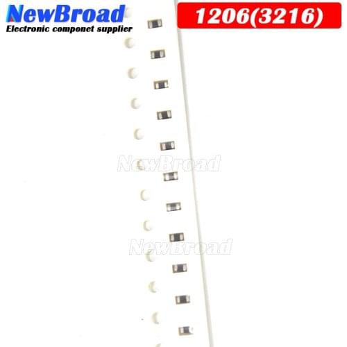 100PCS Chip Bead 1206 3216 SMD Magnetic beads 0R 5R 10R 20R 30R 40R 50R 100R 220R 300R 400R 500R 800R 1K 1.2K 1.8K 2K 2.5K 3K