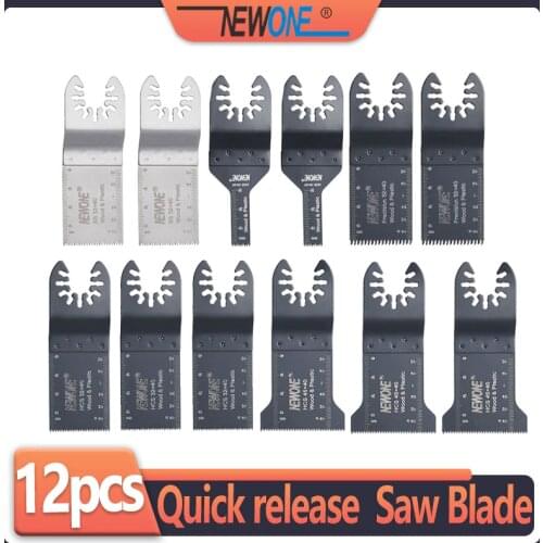 12pcs/set Quick Release Oscillating Tool Saw Blades for power tool like Fein Dewalt Black & Decker and more