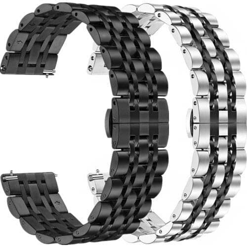 20mm Strap For Samsung Galaxy Watch active 2 44mm 40mm 42mm 22mm Watch band Stainless Steel bracelet Galaxy Watch 3 46mm 45mm