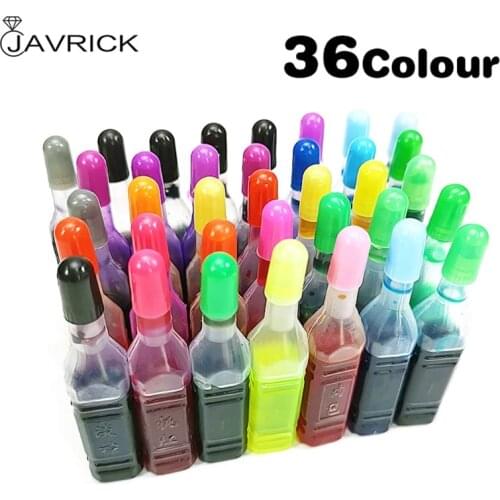 24/36 Colors 8ml Pigment Epoxy Resin Ink Dye Ink DIY Art Crafts Coloring Dye Colorant DIY Slime Supplies Accessories