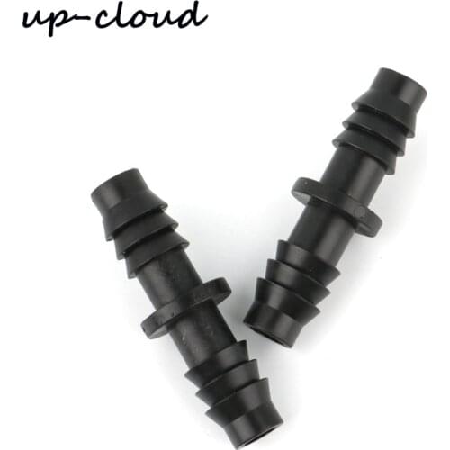 30pcs 3/8 inch Barbed Double Way Connector 8/11mm Garden hose Micro Drip Irrigation System Watering Tube Joint Pipe Adapter