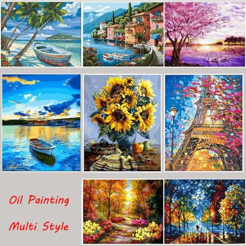 40*50cm Frameless DIY Digital Oil Painting Hand-painted Diy Art Home Decor