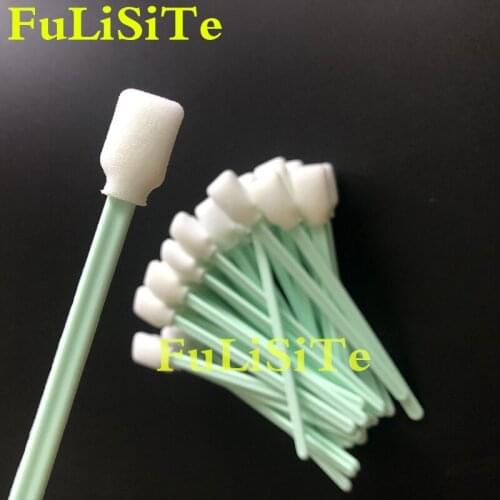 50pcs Foam Sponge Cleaning Swab for Roland Mimaki Mutoh Large format Inkjet Printer Stick for Epson DX4 DX5 Print Head cleaning