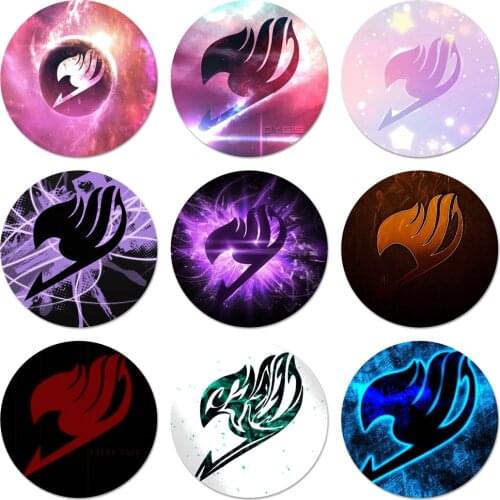 58mm Anime Manga Fairy Tail logo Badge Brooch Pin Accessories For Clothes Backpack Decoration gift