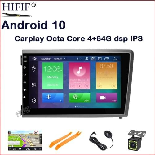 Octa Core Android 10 Car Radio Audio video GPS Navi Player For Volvo VOLVO S60 V70 XC70 Multimedia Head DVD Unit IPS Wifi OBD
