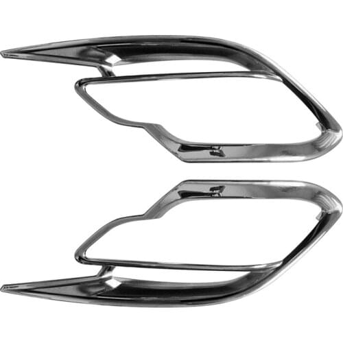 Car ABS Chrome Rear Fog Lights Fog Lamp Decoration Frame Cover Trim for Mazda CX-9 CX9 2017 2018 2019 2020