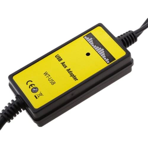 Auto Car USB 3.5mm MP3 Interface Adapter AUX In Input For Honda 6+6P