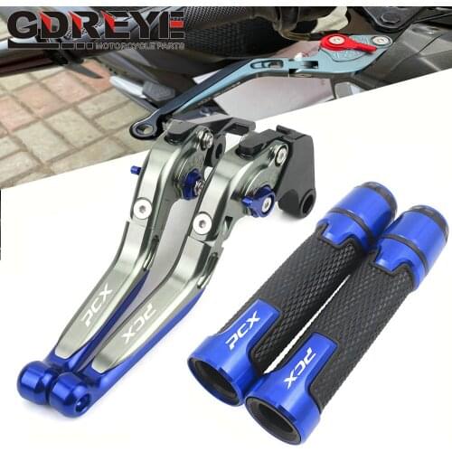 For Honda PCX125 PCX150 PCX 125 PCX 150 2018 2019 Motorcycle Scooters Adjustable Folding Brake Clutch Lever Hand Grip Handlebar