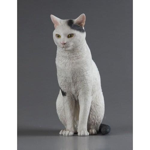 GK Handmade White Model Resin WF2017 Moriguchis Cat Seventeen Cute Animals Squatting Unpainted Kits Spot