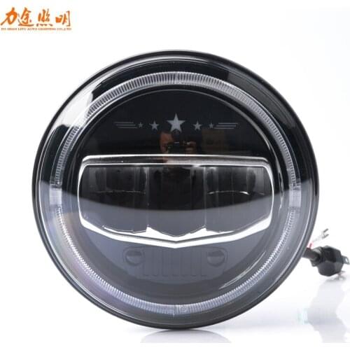 LITU 7 inch 40W 12V Changing Colors rgb Round LED Headlight for Offroad/Auto