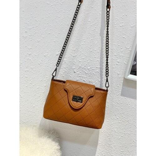 Fashion Trend Women Shoulder Messenger Bag Solid Color Personality Handbags Travel Stylish Womens Bags Chain Small Square Bag