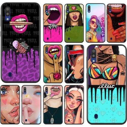 Fashion girl art For Samsung Galaxy A90 A80 A70 S A60 A50S A30 S A40 S A2 A20E A20 S A10S A10 E Soft Phone Case