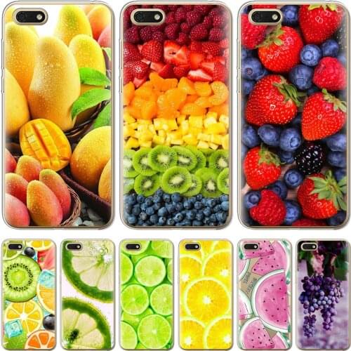 Soft TPU Silicone case For Huawei Honor 7A Case 5.45" Phone Case Summer Fruit Huawei Honor 7A 7 A DUA-L22 Russian Back Cover