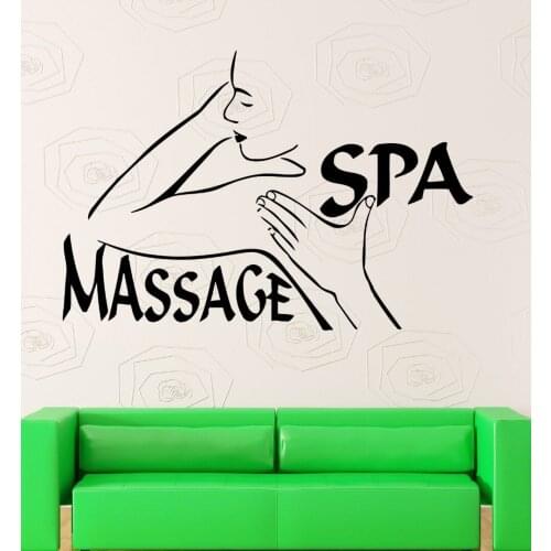 Nail Bar Salon Sticker Girl Spa Decal Massage Beauty Posters Vinyl Wall Decals Decor Mural Nail Salon Sticker