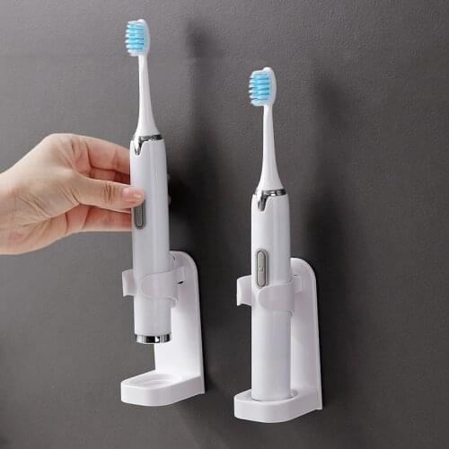 Electric Toothbrush Holder Sticky Wall-mounted Non-perforated Childrens Household Toothbrush Holder Toothbrush Holder Wall