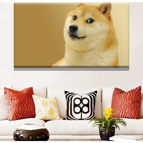 Animal Dog Doge Shiba Inu Wall Art Poster Pictures Canvas Painting For Living Room Home Decoration Posters And Prints