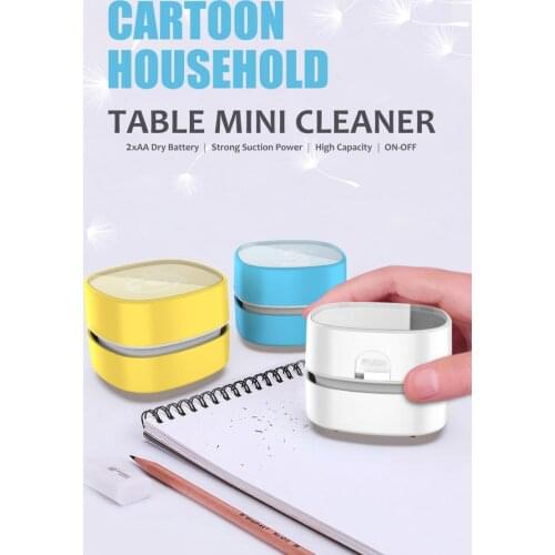 Desktop Vacuum Cleaner Portable Cordless Table Crumb Dust Sweeper for Home Office Cars Keyboard USB Rechargeable
