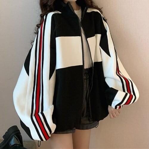 Autumn And Winter New Korean Loose Baseball Uniform Thickened Sportswear For Women