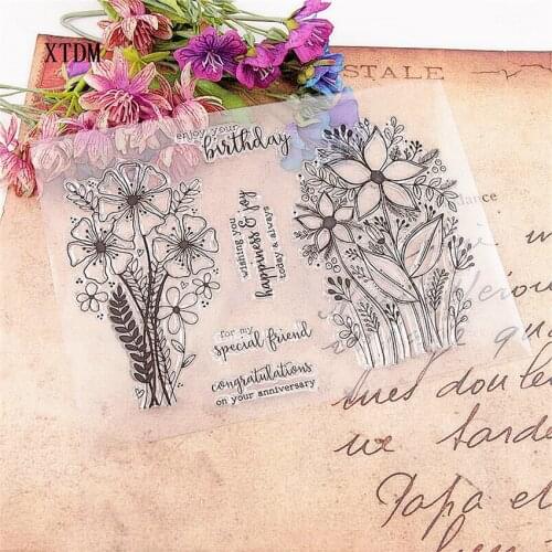 Hot sale morning glory Transparent Clear Stamps / Silicone Seals Roller Stamp for DIY scrapbooking photo album/Card Making